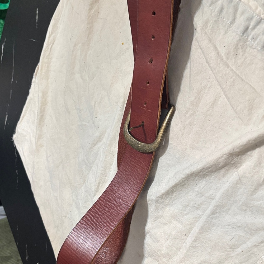 Chico's women’s Leather Crossbody Strap in brown